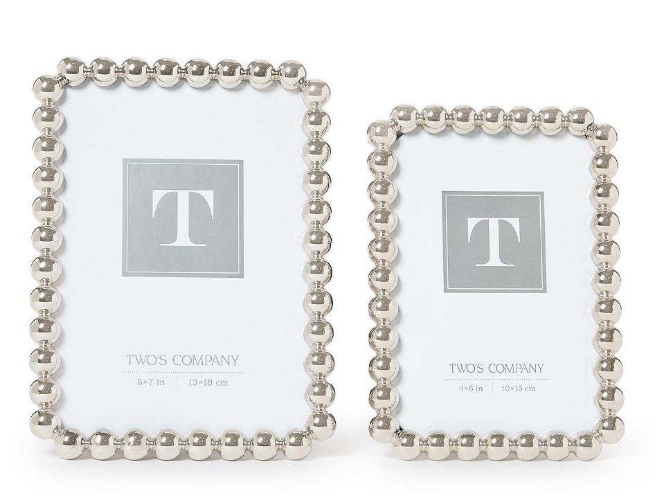 Silver Metallic Ball Photo Frame