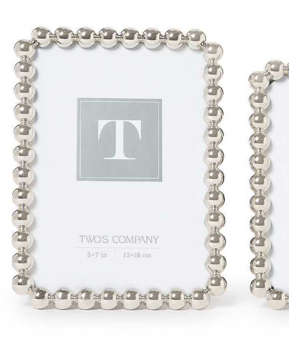 Silver Metallic Ball Photo Frame
