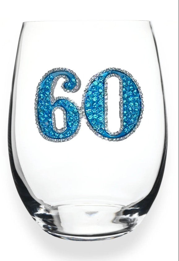 Birthday Jeweled Glass