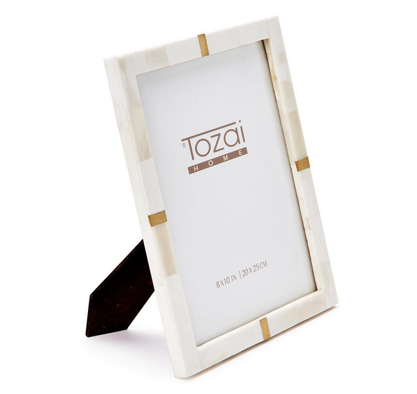 8x10 Bone & Brass Frame