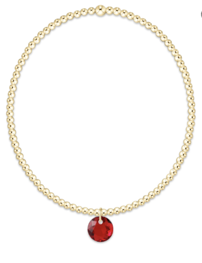 Classic Gold 2mm Reflection Sm Charm Bracelet
