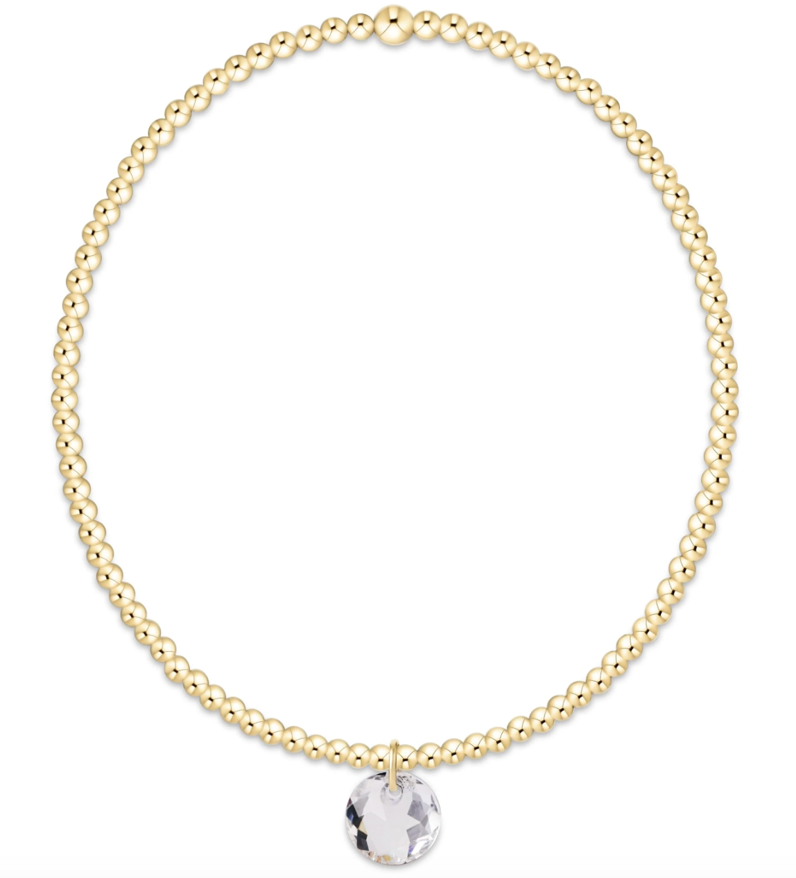 Classic Gold 2mm Reflection Sm Charm Bracelet