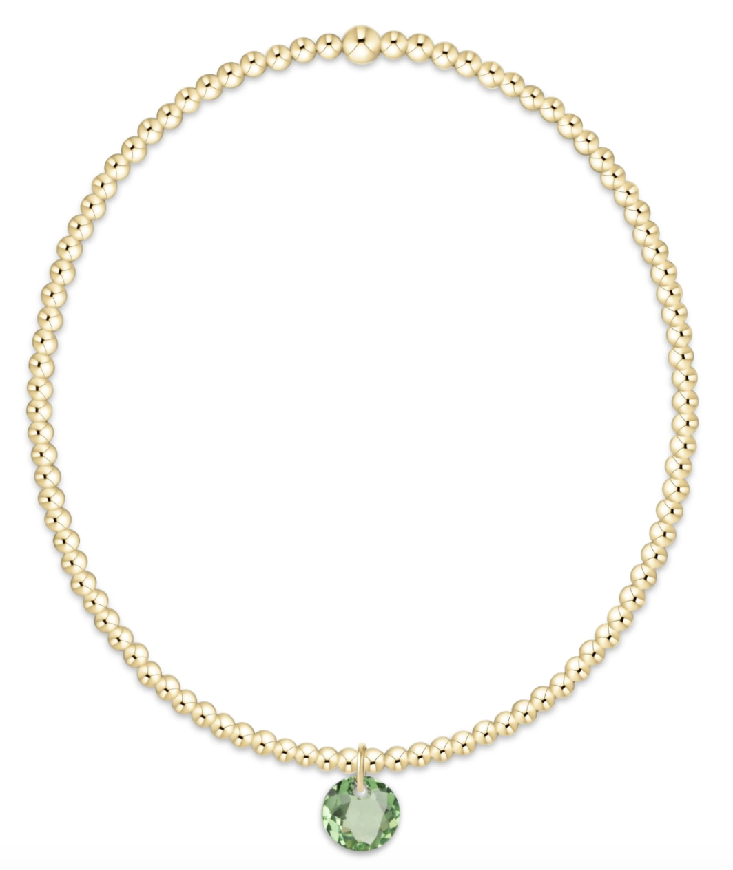 Classic Gold 2mm Reflection Sm Charm Bracelet