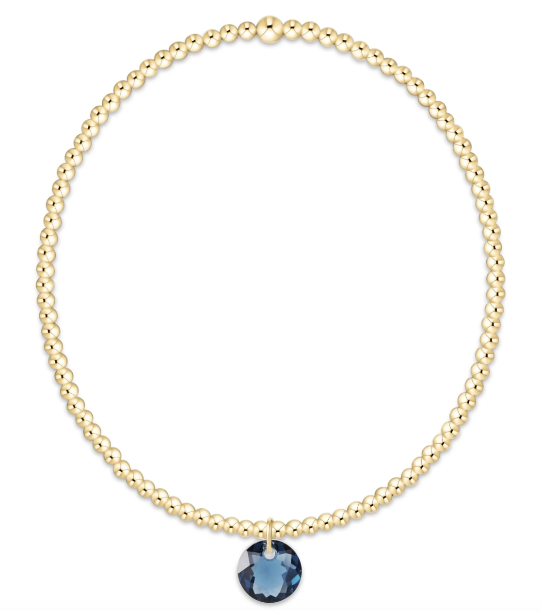 Classic Gold 2mm Reflection Sm Charm Bracelet