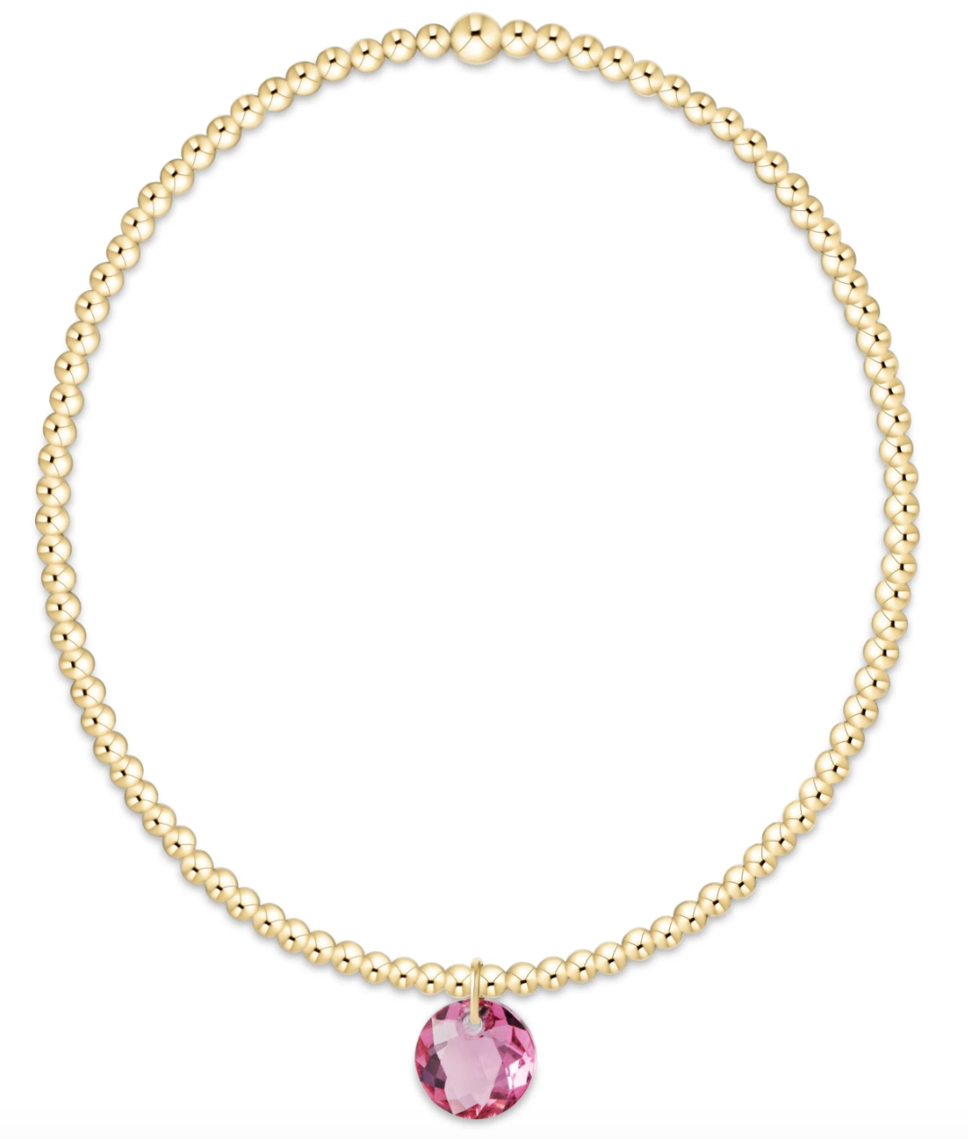 Classic Gold 2mm Reflection Sm Charm Bracelet
