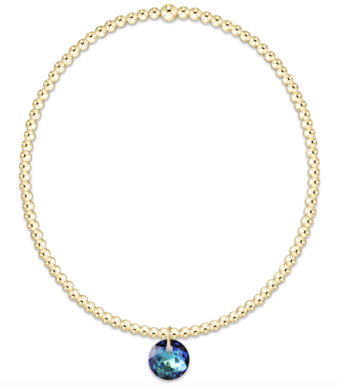 Classic Gold 2mm Reflection Sm Charm Bracelet