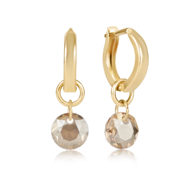 Huggie Gold 0.5in Hoop Reflection Sm Charm