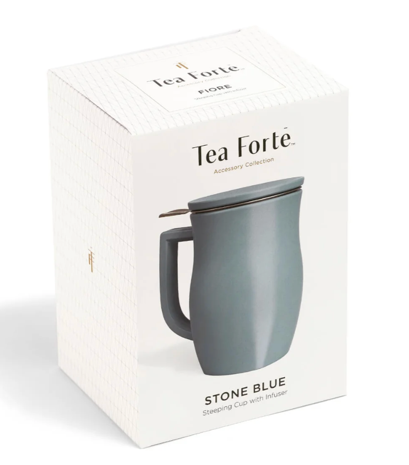 Fiore Stone Blue Steeping Cup with Infuser