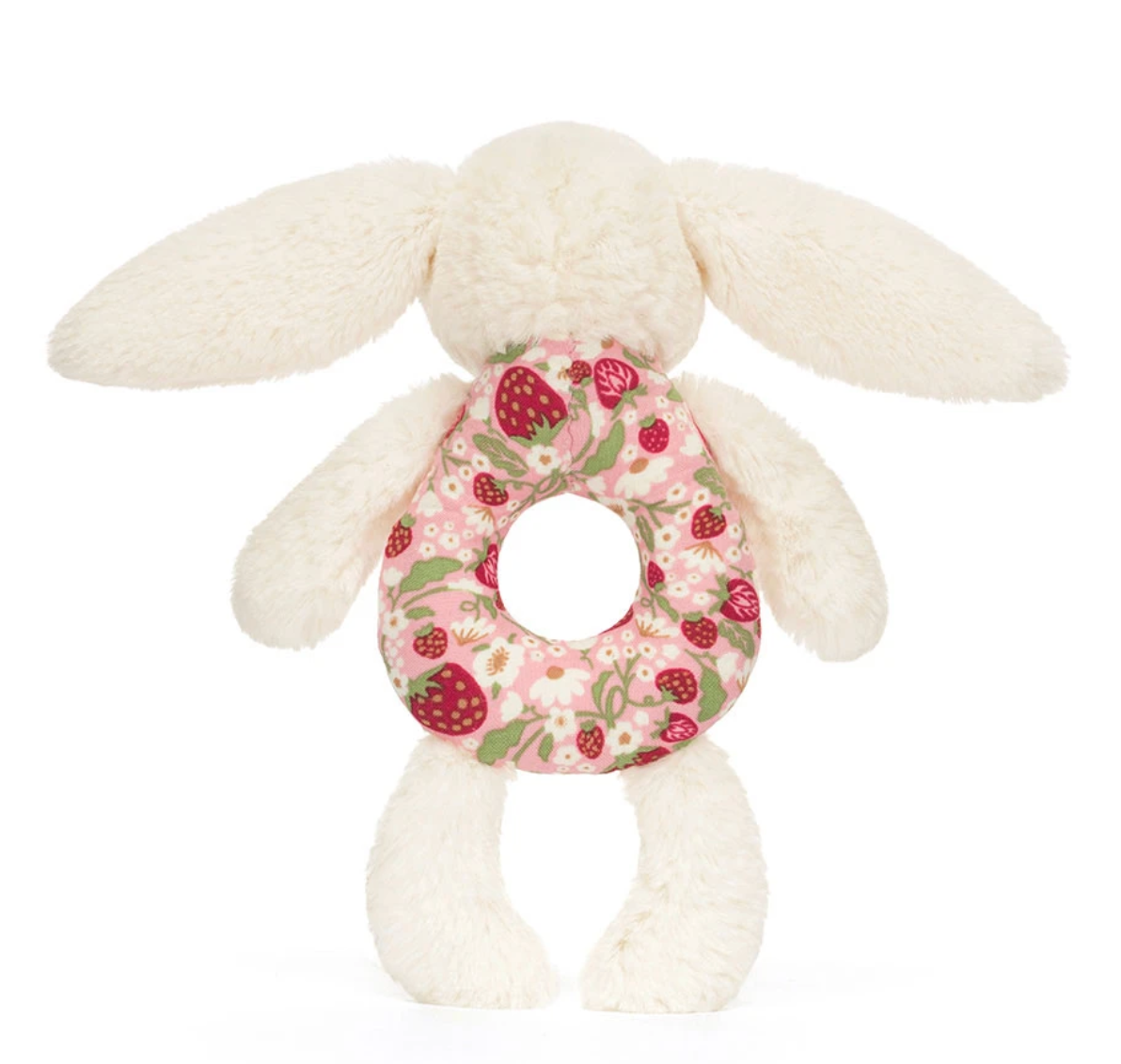 Blossom Cream Bunny Berry Ring Rattle