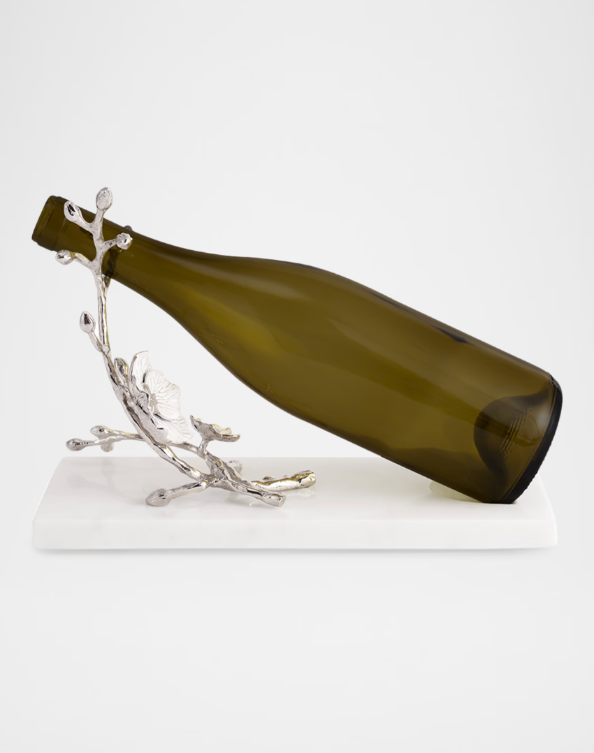 Silver Orchid Wine Rest 11119