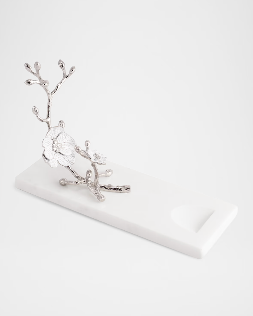 Silver Orchid Wine Rest 11119