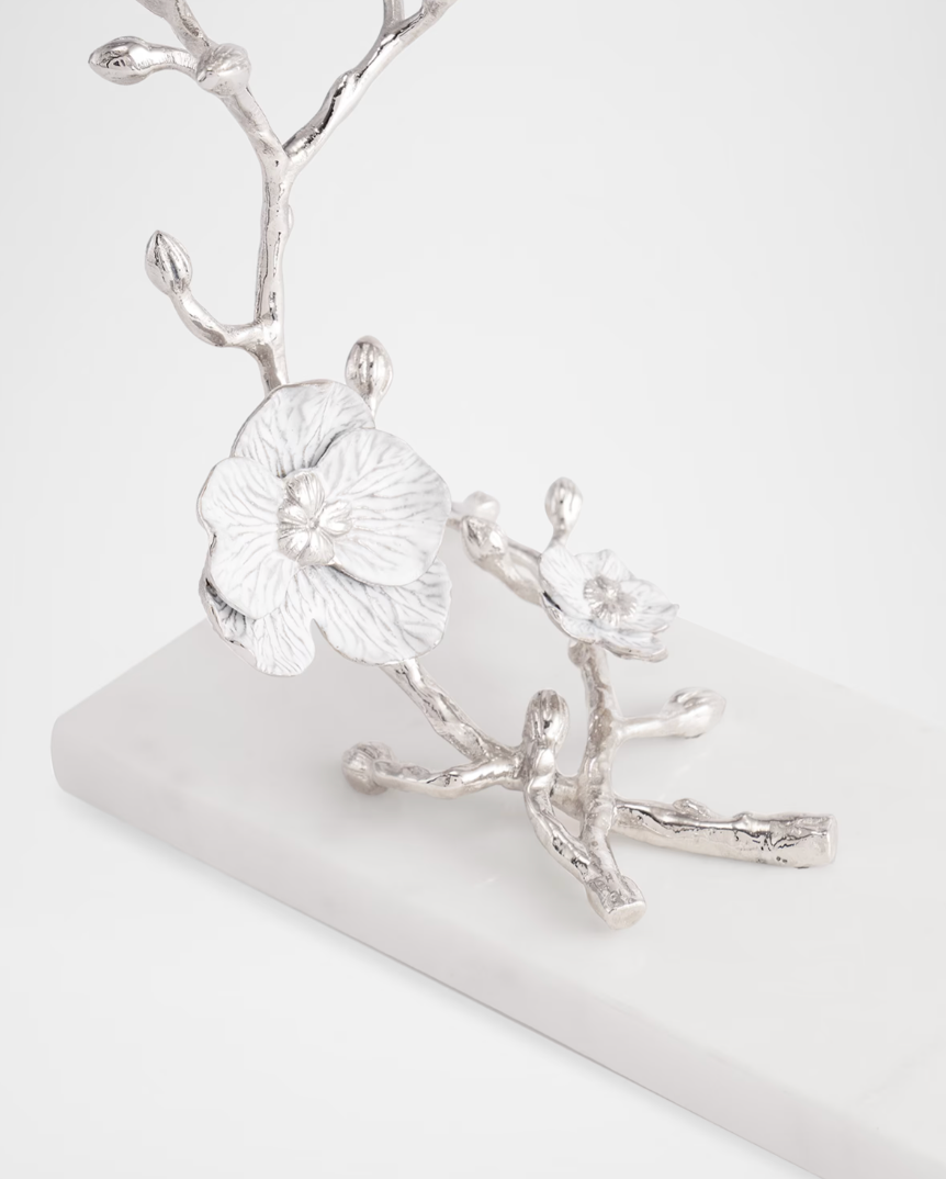 Silver Orchid Wine Rest