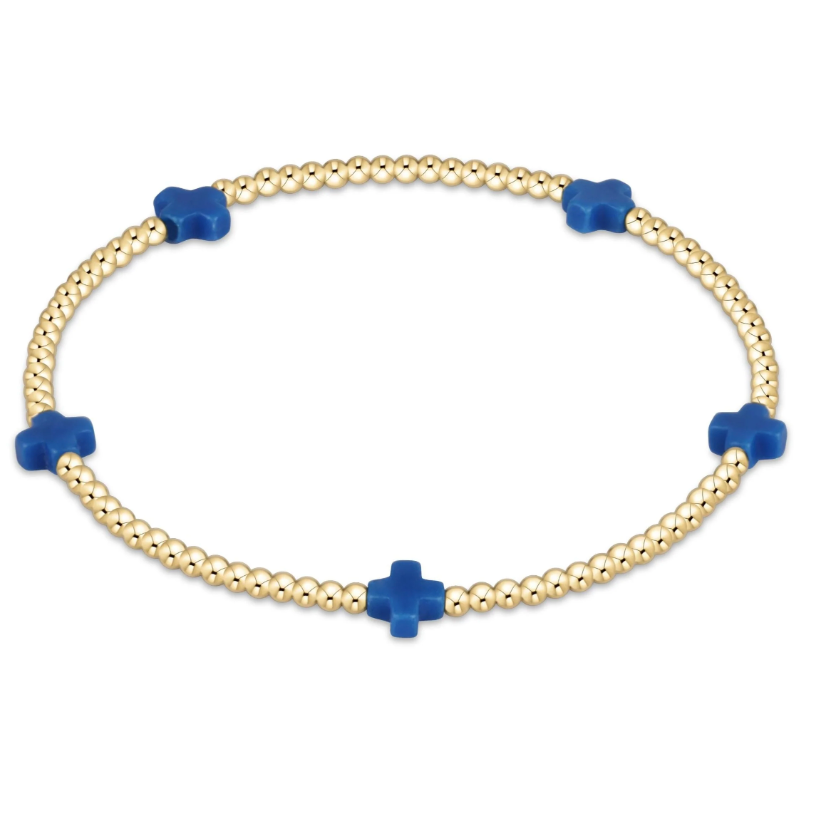 bscg2g Signature Cross Small 2mm Gold Colored
