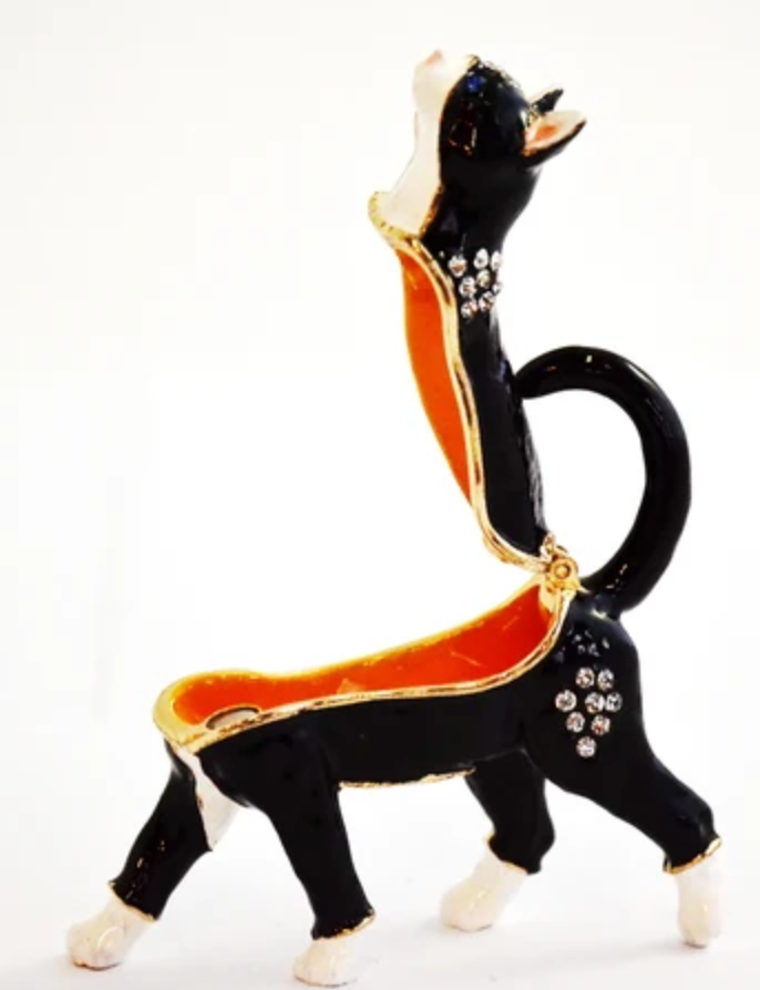 Jeweled Black Cat