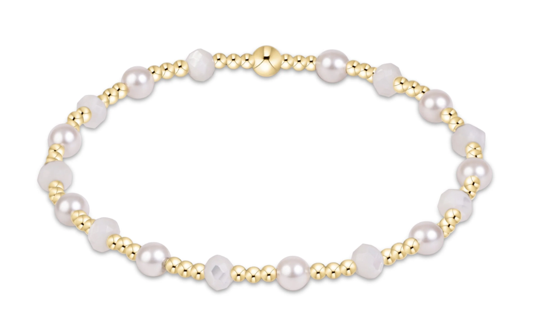 Sincerity Gemstone & Pearl 4mm Bracelet