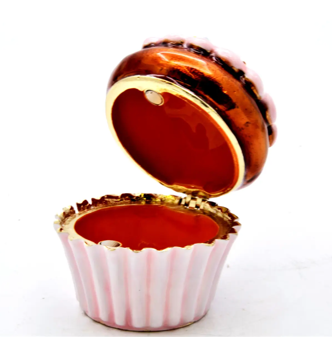 Cupcake Jeweled Trinket Box