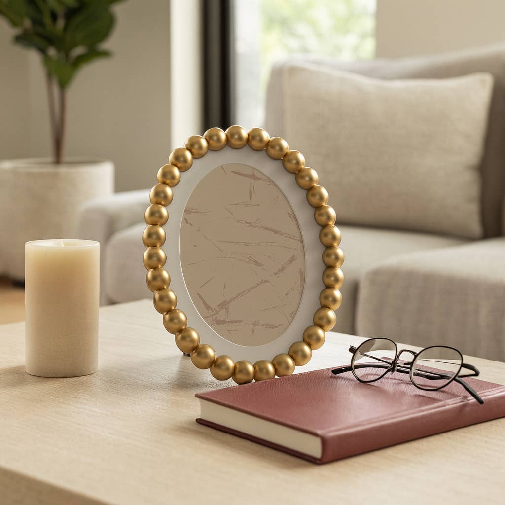 7x9in Oval Gold Picture Frame
