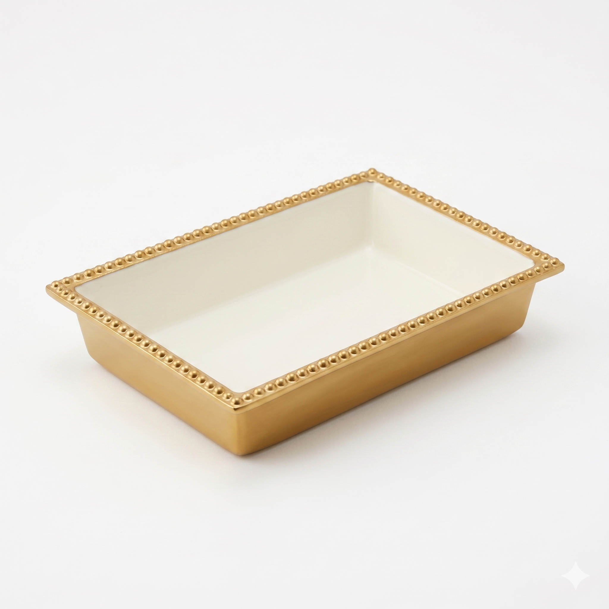 Gold & Enamel Guest Napkin Box
