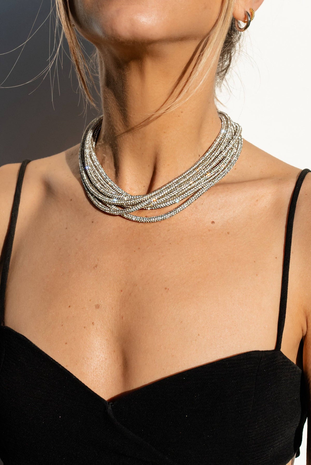 Multi Strand Necklace - Crystal