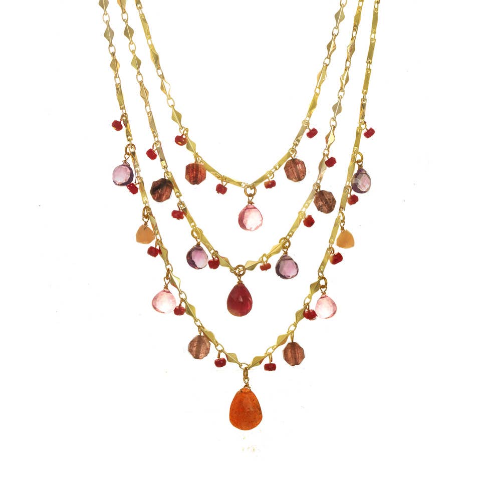 Wild Berry Bib Necklace