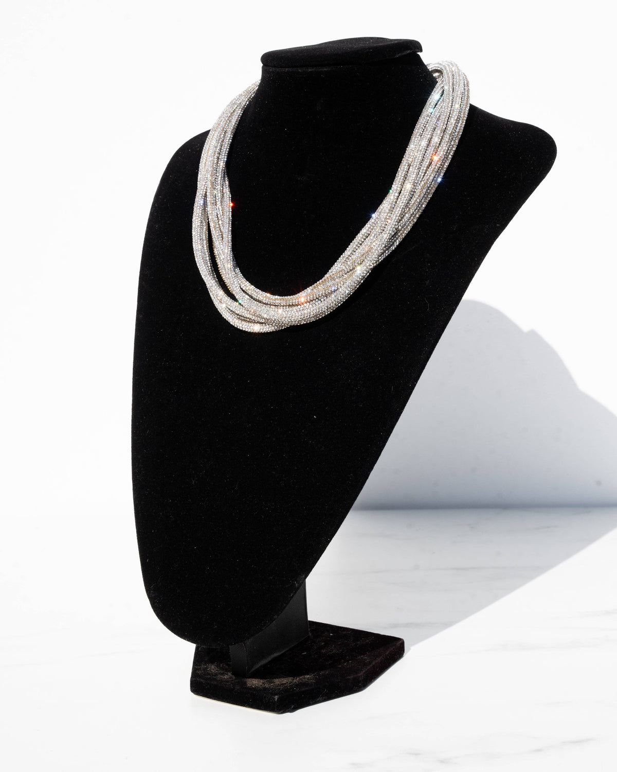 Multi Strand Necklace - Crystal