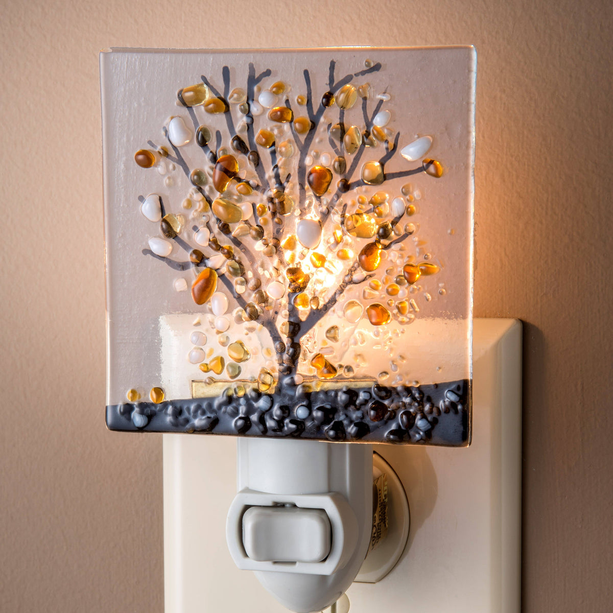 Tree Fused Glass Night Lights