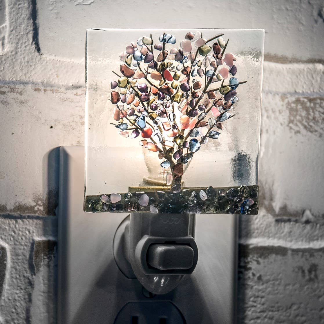 Tree Fused Glass Night Lights