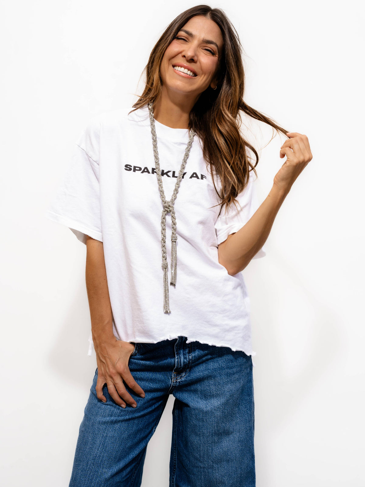 ZOE Tassel Necklace - Crystal