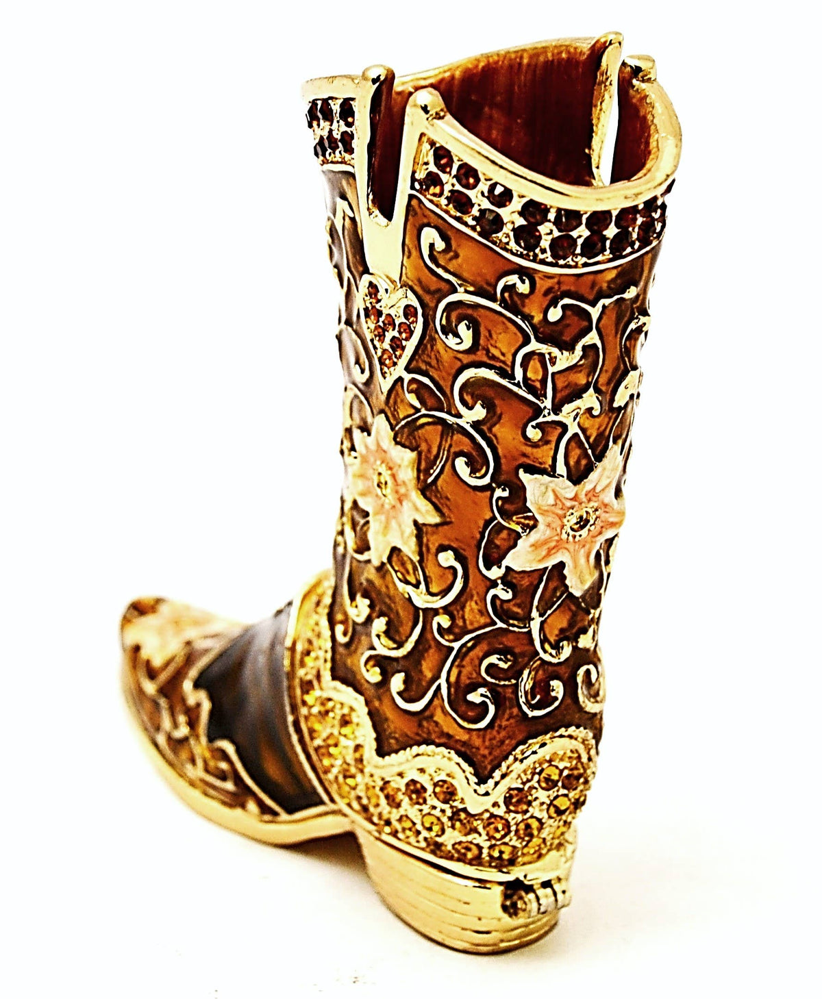 Jeweled Boot Trinket Box