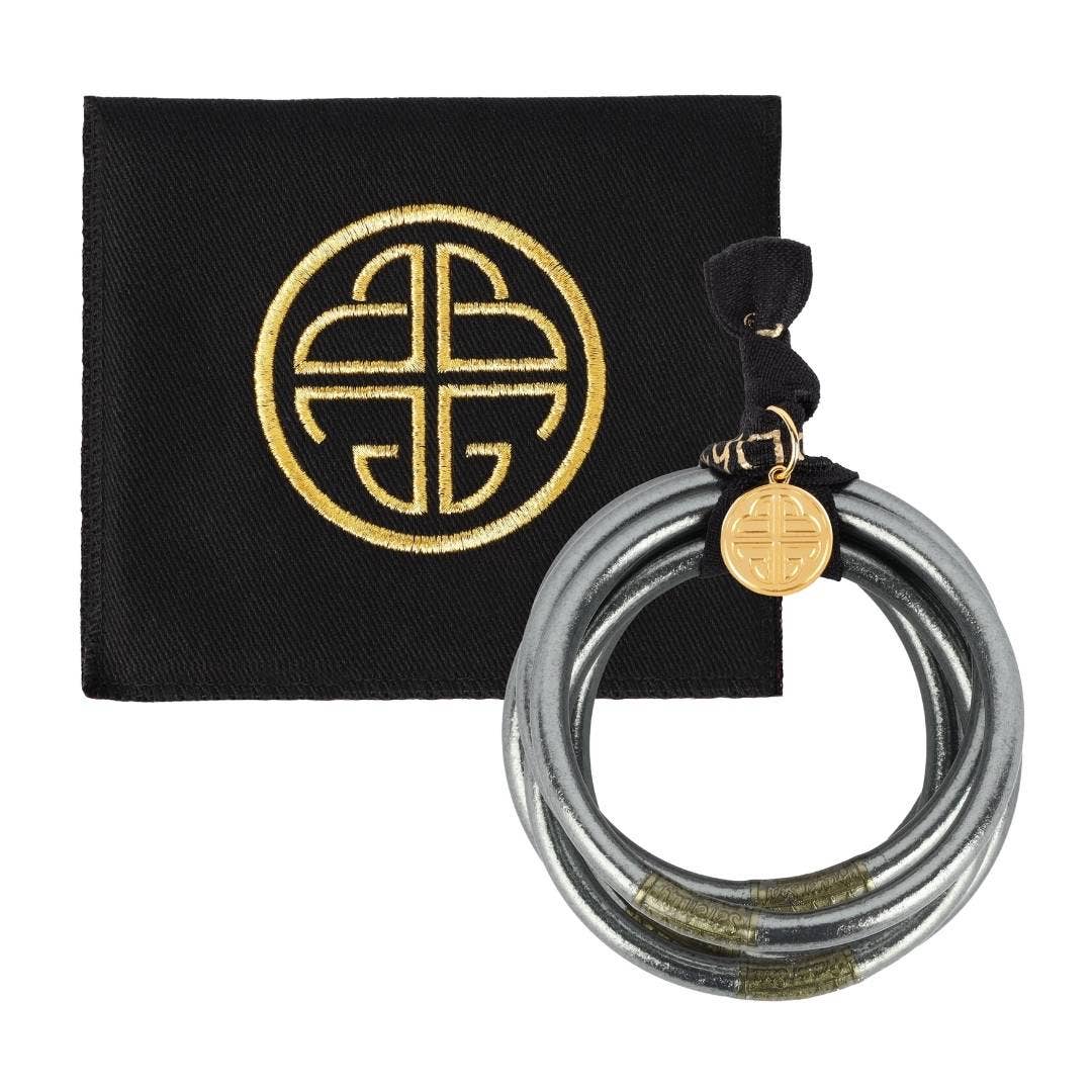 Graphite All Weather Bangles® (Set of 6) - Serenity Prayer