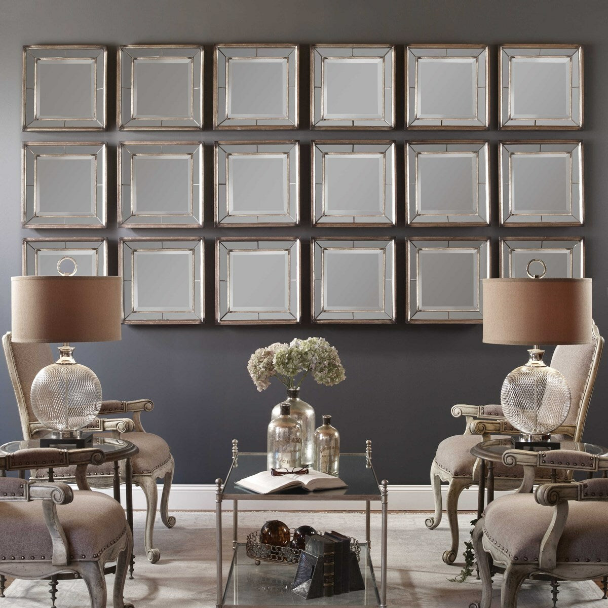 Dave Squares Mirror