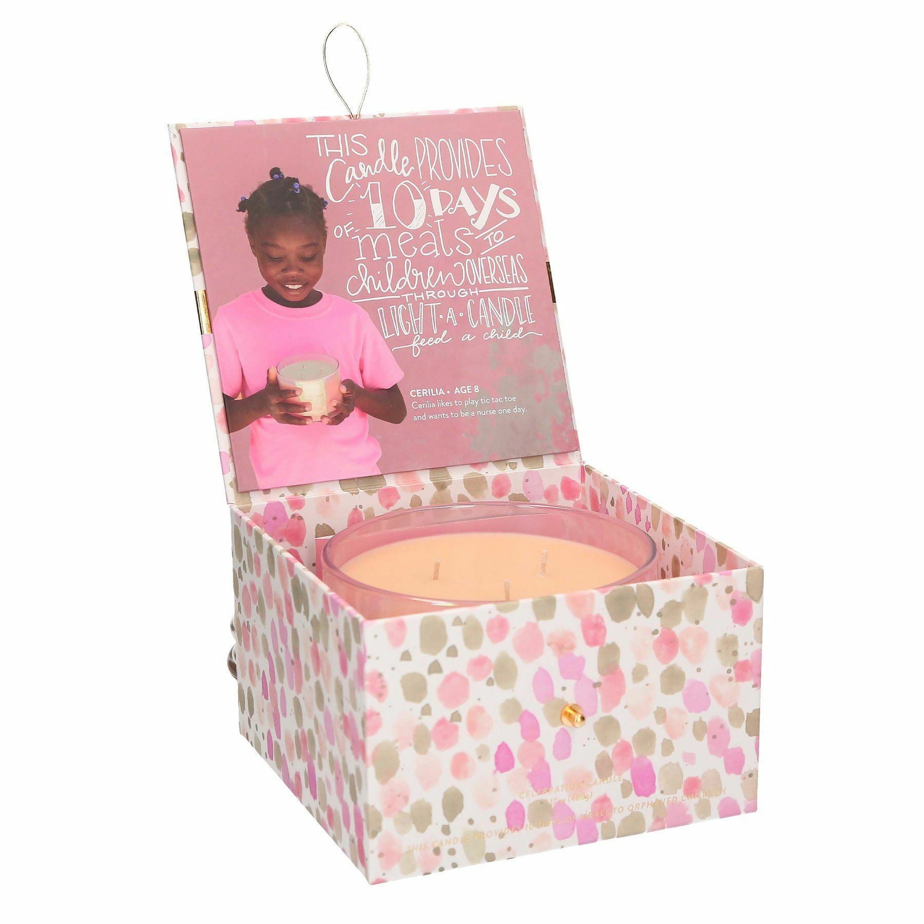 Sweet Grace pink candle