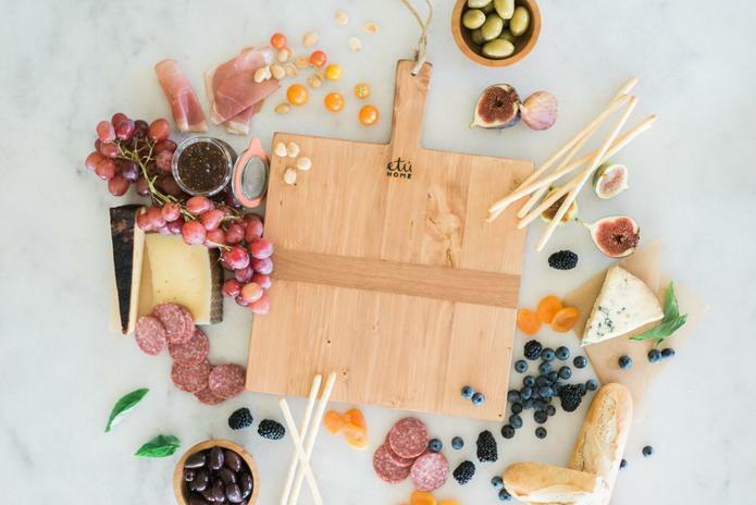 Square Pine Charcuterie Board by Etu Home