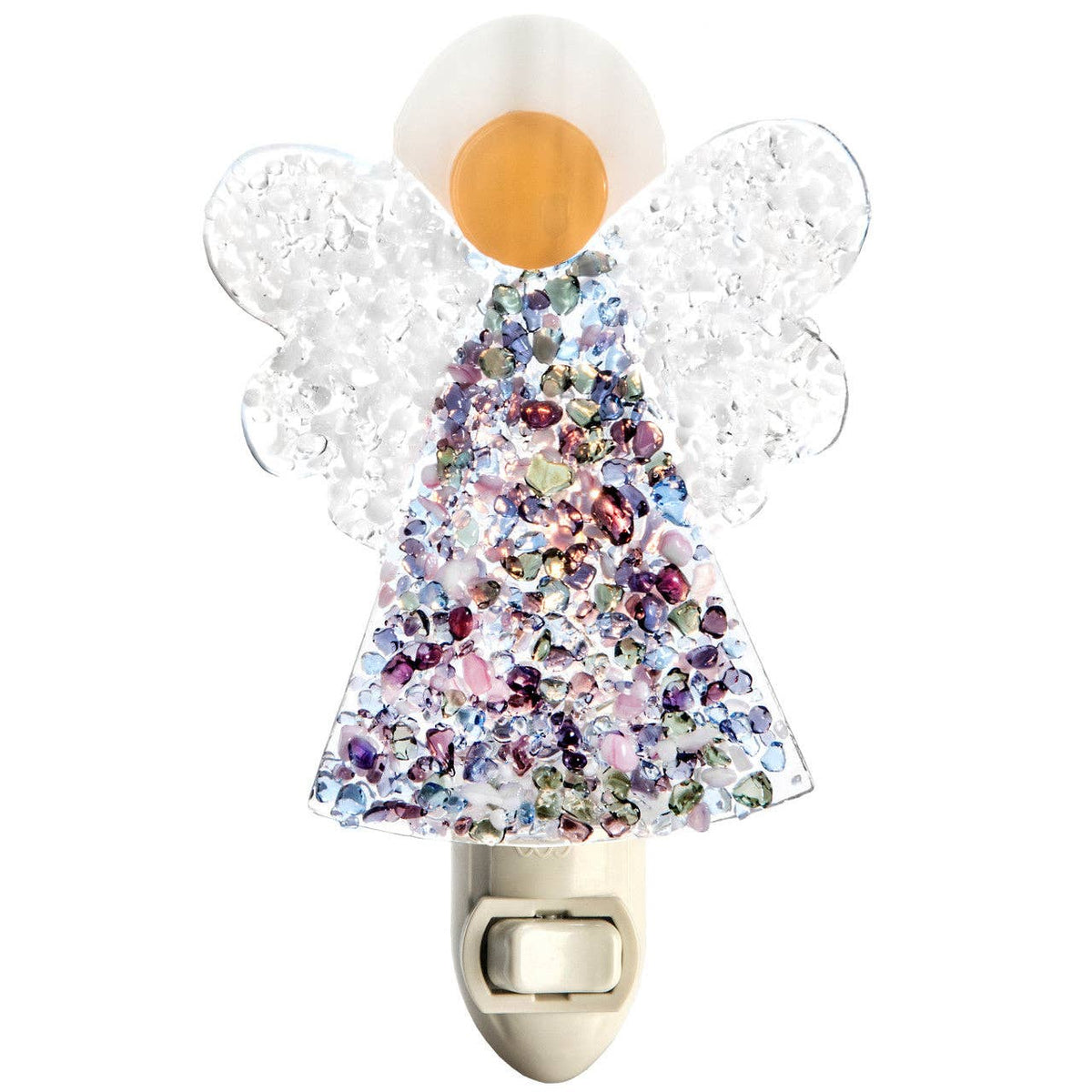 Angel Fused Glass Night Light
