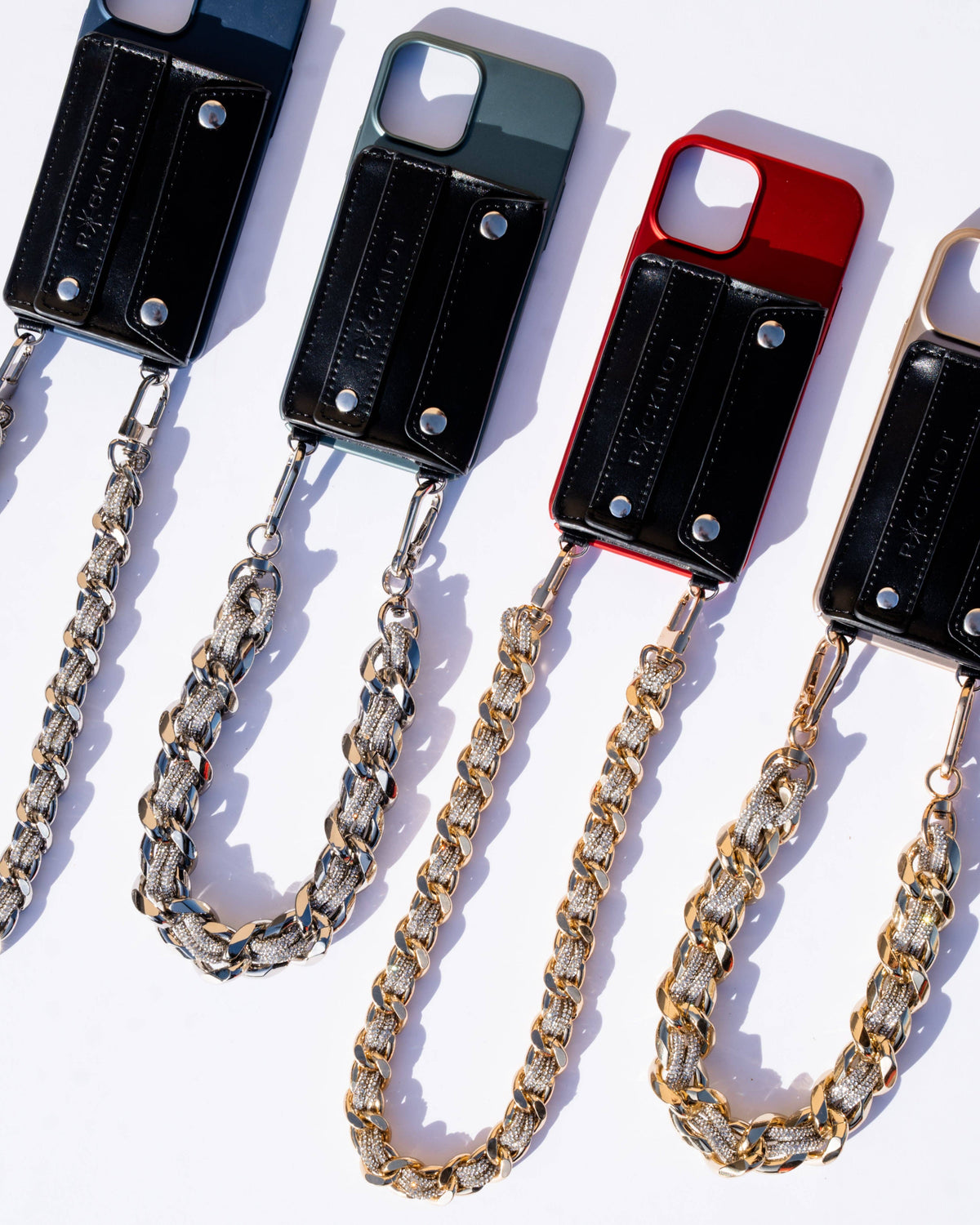 LINK STRAP / NECKLACE - Petite Silver / Crystal Rhinestone