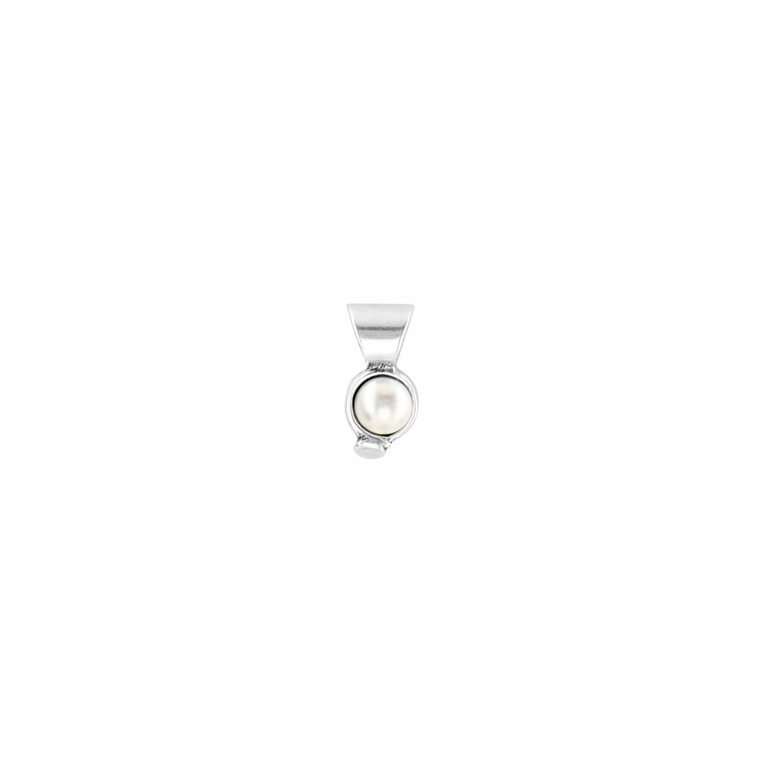 Mi Luna Silver Pearl Charm