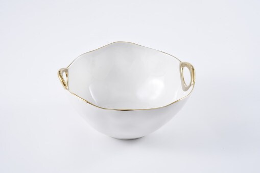 Golden Handles Large Round Bowl 2699wg