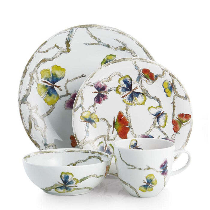 Butterfly Ginkgo Colorful Dinnerware