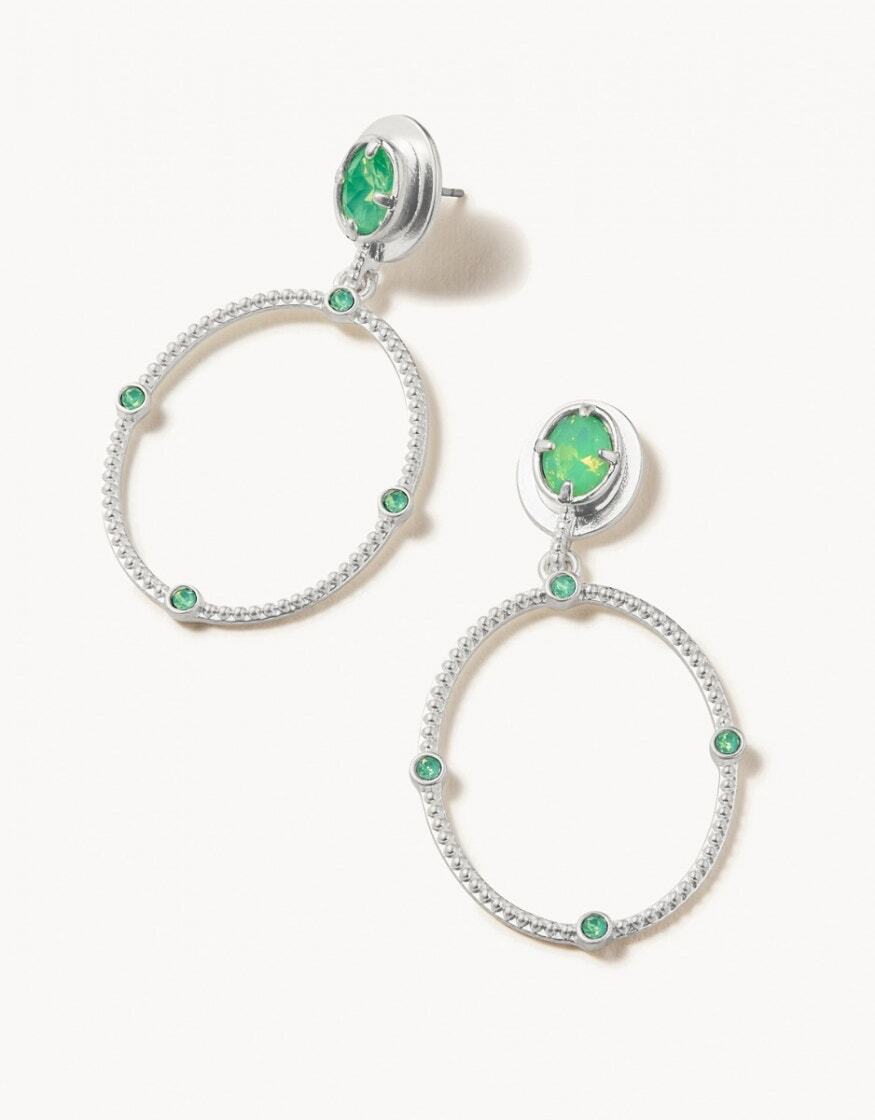 678933 Atlantic Opal Earrings SIL