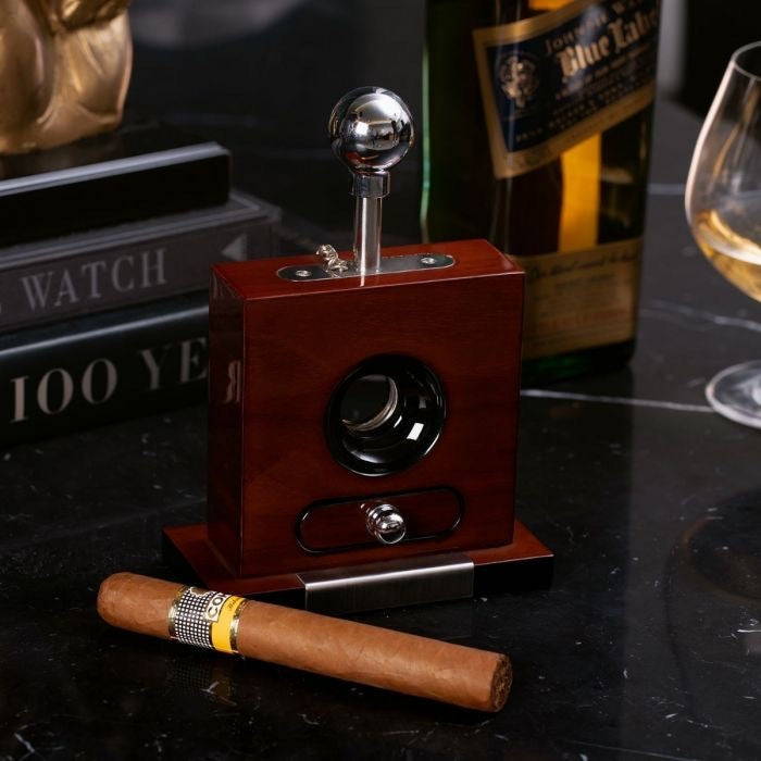 Walnut Cigar Tabletop Cutter