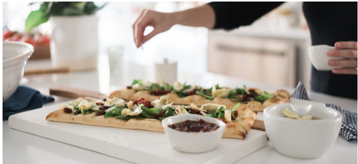Large White Square Italian Charcuterie Board