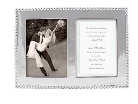 4103 Pearl Drop 5x7 Double Frame