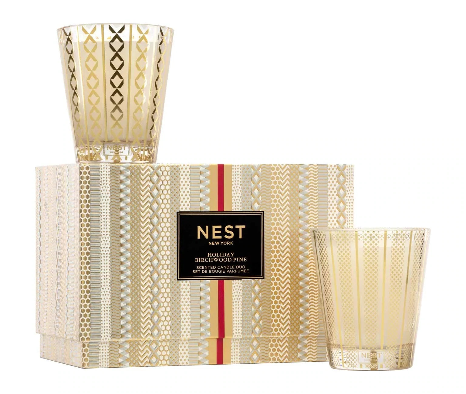 NEST Candle Duo Set Holiday & Birchwood Pine