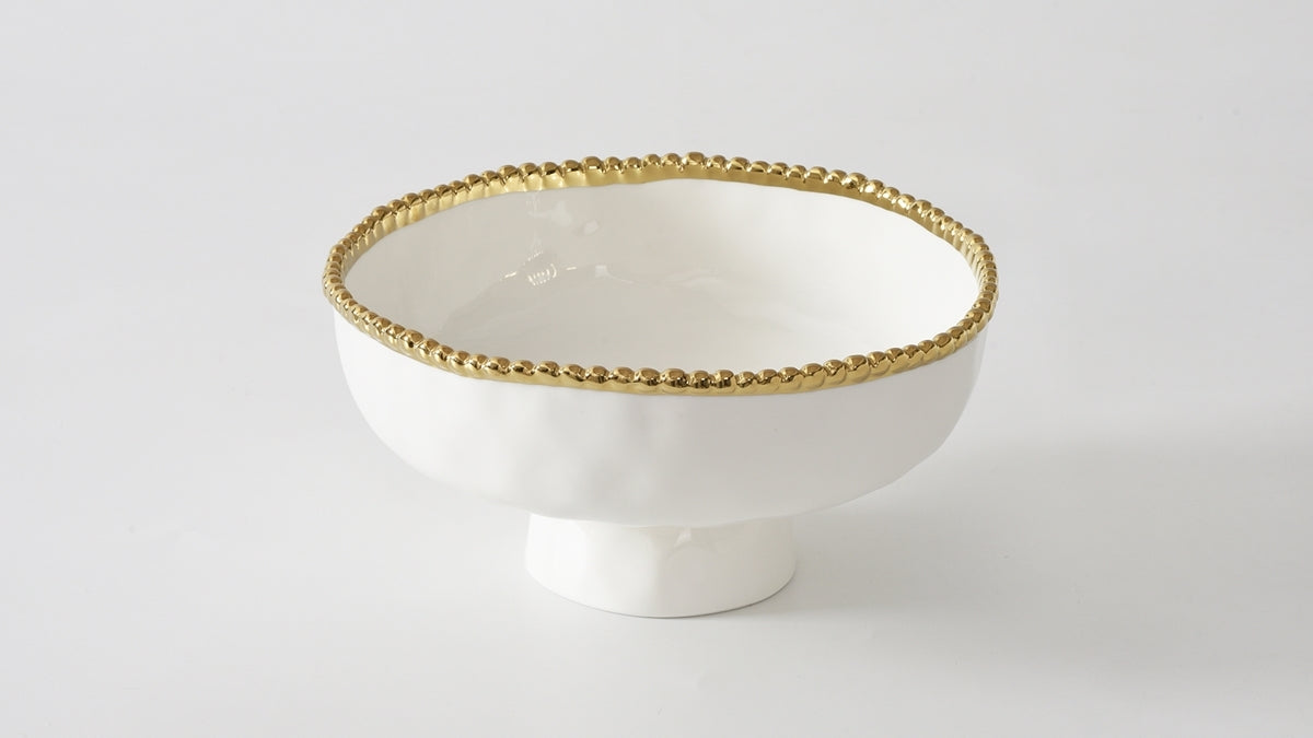Golden Salerno Md Footed Bowl 2849wg