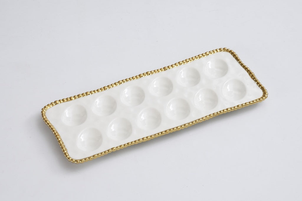 Golden Salerno Deviled Egg Tray 2574wg