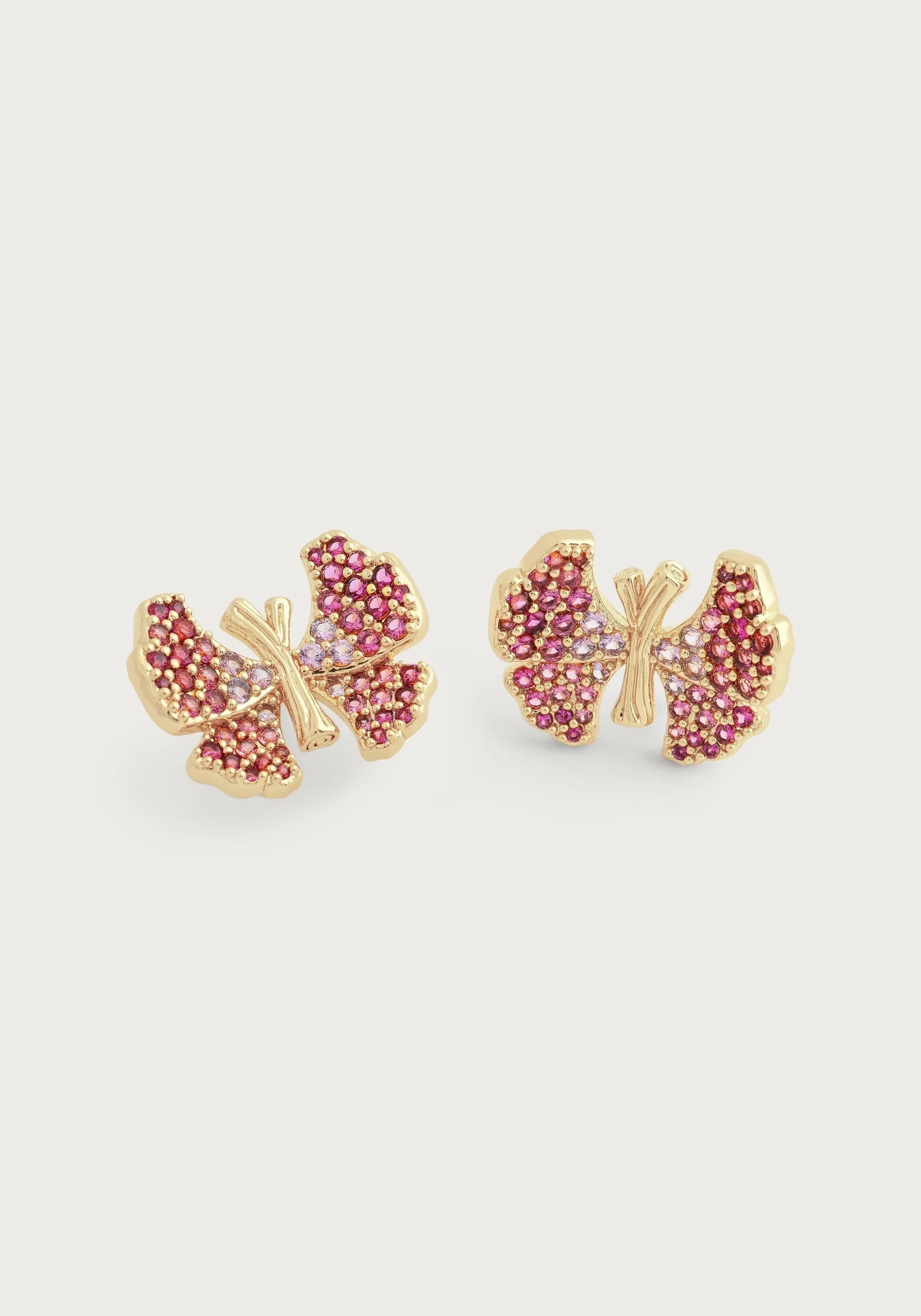 Butterfly Stud Pave Earring