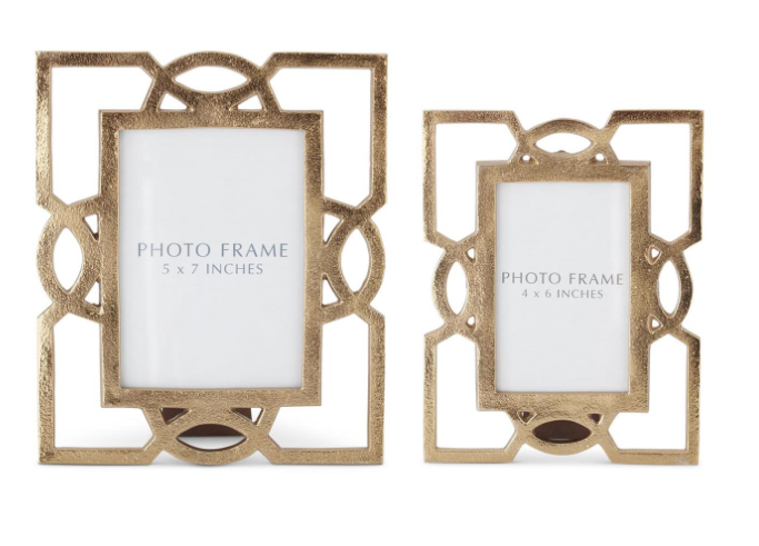 18640A Textured Gold Metal Cutout Frame