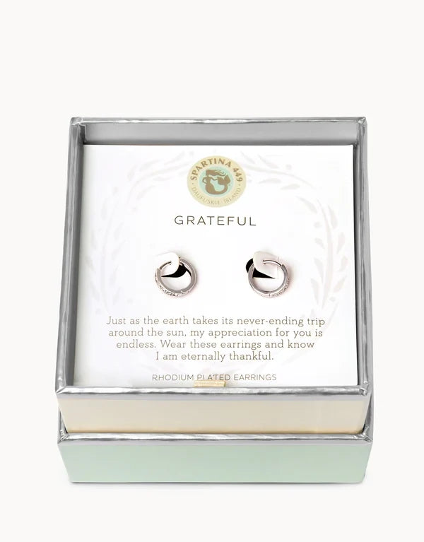 SLV Grateful/Ring Hoop Earrings SIL