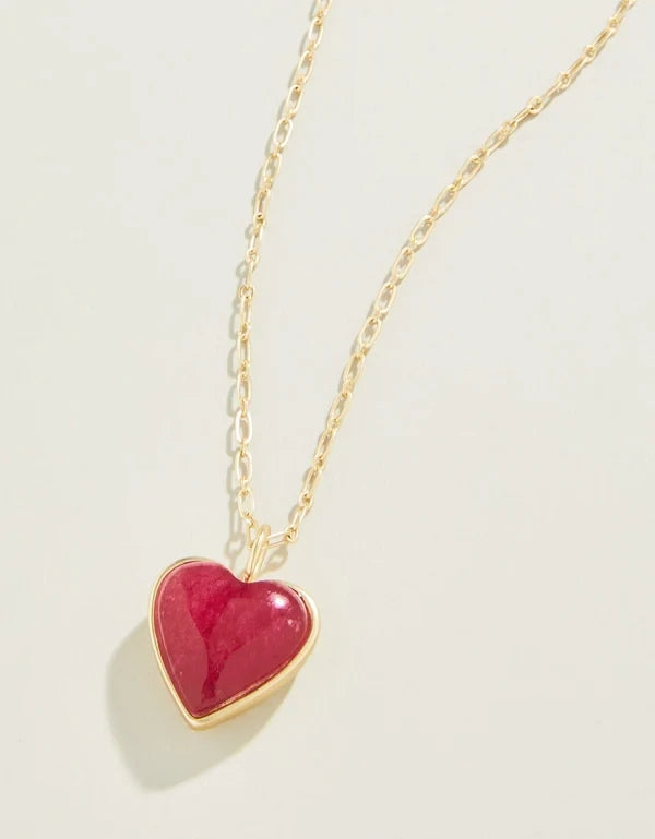 Full Heart Necklace Pink 386904