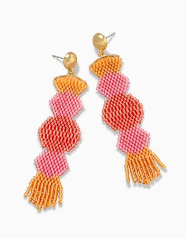 Bitty Bead Earrings Sunset Pink 87600